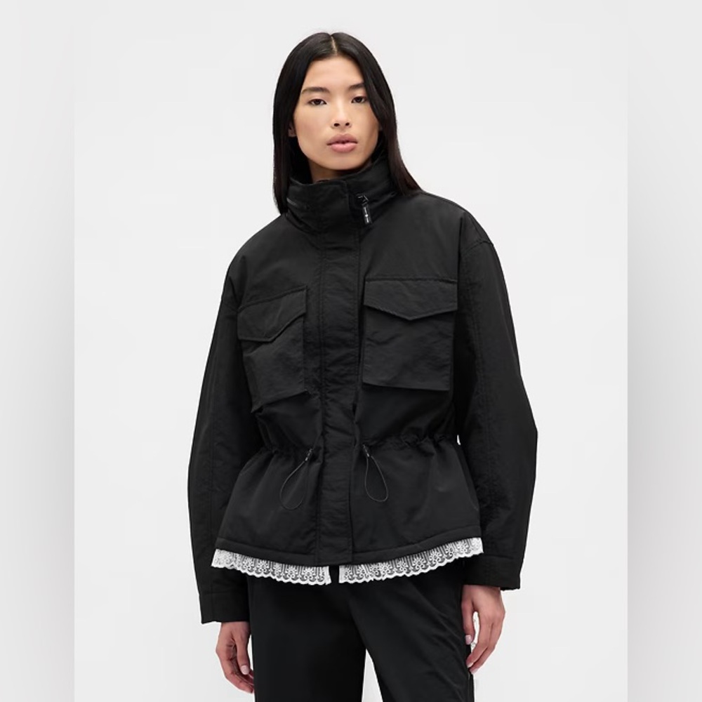 Gap x Sandy Liang Nylon Lace Cinch Jacket NWT M